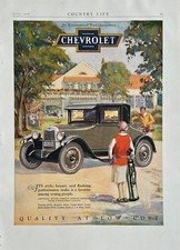 1926 Magazine Ad (10  X 14 inches) Chevrolet Coupe picture