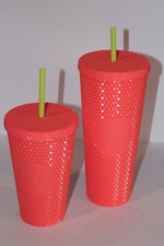 Starbucks 2022 Dragon Fruit Studded Tumbler Lot Venti 24oz & Grande 16oz NEW picture