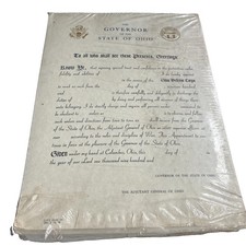 Blank Appointment Certificate for the Ohio Defense Corps 1978 picture