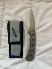 Buck 560 Titanium Lockback Vintage Knife With Sheath picture