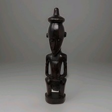 Stunning African Dogon Male Figure Wooden 12 In Tall picture