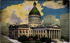Vintage Postcard St. Louis MO Historic Old Court House Architecture 1940s picture
