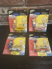 Johnny Lightning The Simpsons Diecast Car 4pc Set Unopened Collectible picture