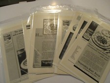 LOT OF 13 VINTAGE CAMBELL'S SOUP ADS ADVERTISING ORIGINAL picture
