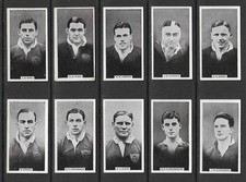 Wills 1930 BRITISH RUGBY PLAYERS complete set cigarette cards picture