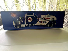 Mobil Limited Edition Diecast Car Carrier Truck w/ Lights & Removable Car picture