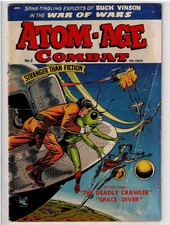 ATOM-AGE COMBAT #5 (1953) COVER ATTACHED RARE SC-FI GOLDEN AGE picture