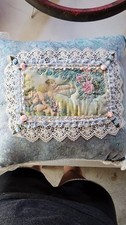 Vintage Pillow  Shabby Chic Cottagecore picture
