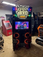 FREE SHIPPING  Raw Thrills Guitar Hero Deluxe Arcade Game picture