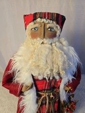 Christmas Santa, handmade, 18 in, collectible, Dumplinragamuffin picture