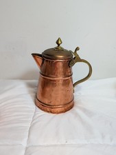 Copper & Brass Vintage Hammered Farmhouse Coffee Pot picture