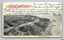1900 Lake Park Drive Greetings from Milwaukee WI Lighthouse Private Mailing Card picture