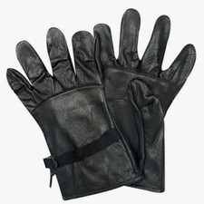 USGI D3A Black Leather Light Duty Gloves Size 3 – Military Issue Cattlehide picture