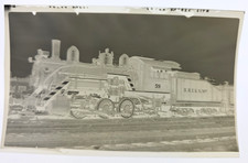 Davenport, Rock Island, & Northwestern RR Locomotive #59 0-6-0 Photo Negative picture