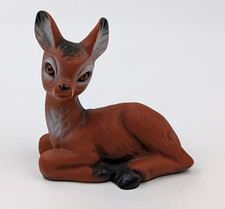 VTG West Germany Signed Rubber/Plastic Deer Fawn Figurine Toy 4