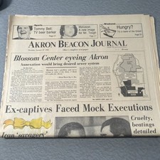 Vintage Jan 22, 1981 Akron Beacon Journal Iran Hostages section A only picture