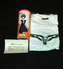 Neon Genesis Evangelion Calbee Long Can Prize T-shirt Rei Ayanami School picture