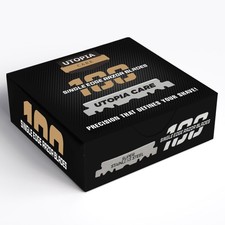 Utopia Care Single Edge Razor Blades,Stainless Steel Professional Barber Razor B picture