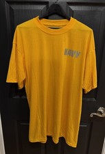 U.S. Navy Soffe Physical Training (PT) Short Sleeve Shirt Size X-Large Yellow XL picture