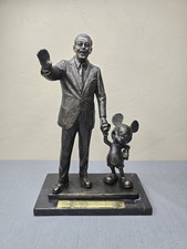Walt Disney & Mickey Mouse Cold Cast Bronze Partners Statue Blaine Gibson RARE picture