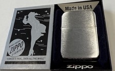 ZIPPO 2004 BRUSHED CHROME 1941 REPLICA LIGHTER SEALED IN BOX D739 picture