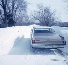 sl44 Original slide 1969 snow Oldsmobile car 194a picture