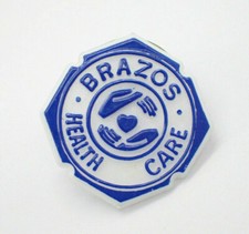 Brazos Health Care Vintage Lapel Pin picture