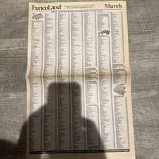 Funcoland Newspaper Price Guide March 2001 last Issue Vintage Nostalgic Nice picture
