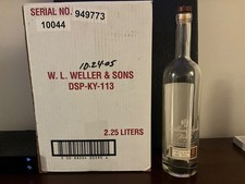2005 William LaRue Weller 121.9 Proof EMPTY Bourbon Bottle and Original Box picture