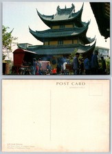 Longhua Temple Drum Tower Shanghai China Vintage Postcard Buddhist Style Pagoda picture