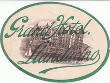 Vintage Hotel Luggage Label  GRAND  HOTEL  LLANDUDNO  Landudno picture
