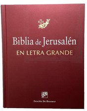 Biblia De Jerusalem Letra Grande Roja Bible Big Print In Spanish Catholic picture