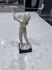 Vintage Amilcare Santini Golfer Figurine Sculpture Made in Italy 13 inch picture