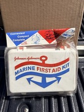 Vintage 1967 Johnson And Johnson Marine First Aid Kit Collectible picture