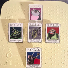 5 Disney Parks Cast Member Exclusive B.O.L.O. Villains Pins picture