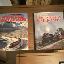 Lot of 2 Railroad Books: Western Railroads & North American Railroads picture
