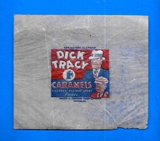 1937 Dick Tracy Caramels Walter Johnson Co Gum Wax Wrapper R-41 ORIGINAL VINTAGE picture
