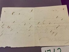 CIVIL WAR FORT BAKER DC PASS FOR 10h NY LIGHT ARTILLERY TO FORT DAVIS 1712 picture