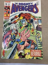 1969 THE AVENGERS COMIC BOOK..VOL.1..NO.66..MARVEL..THE VISION..ULTRON-6 picture