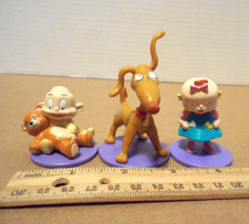 Nickelodeon 3  dif Rugrats Spike Dill Pickles Lillian  PVC 1997 Applause picture