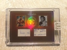 2025 Eternal  Revelation MUHAMMAD ALI & JOE LEWIS Authentic History DUAL Relic picture