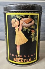 Vintage Nestle Chocolat Metal Tin First in a Series 1988 picture