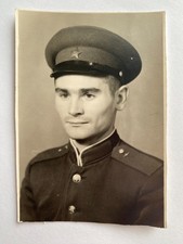 Handsome guy soldier affectionate young man army Vintage Photo picture