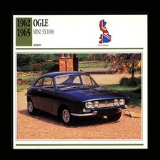 1962-1965 Ogle Mini SX1000  ATLAS EDITION Classic Car Info Spec Card picture