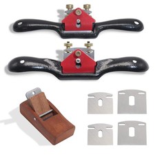 2pcs Adjustable SpokeShave with Flat Base, 6pcs Metal Blade and 1pcs Portable... picture