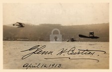 Glenn Curtiss Signed Autograph RPPC Photo Postcard COPY picture