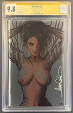 WITCHBLADE #14 CGC 9.8 SS SIGNED NATHAN SZERDY VIRGIN FOIL VARIANT POP 13 RARE picture
