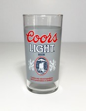 COORS LIGHT BEER GLASS 10 OUNCE TUMBLER BAR NOVELTY BARWARE 5 1/4” TALL picture