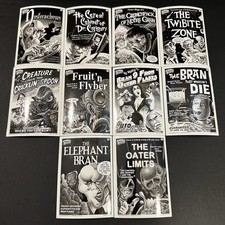 2012 CEREAL KILLERS SERIES 2 BLACK & WHITE CLASSIC CINEMA CEREAL CARDS SET 1-10 picture