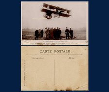1908 Léon Delagrange Real Photo Postcard; Verified Distance & Endurance Record  picture
